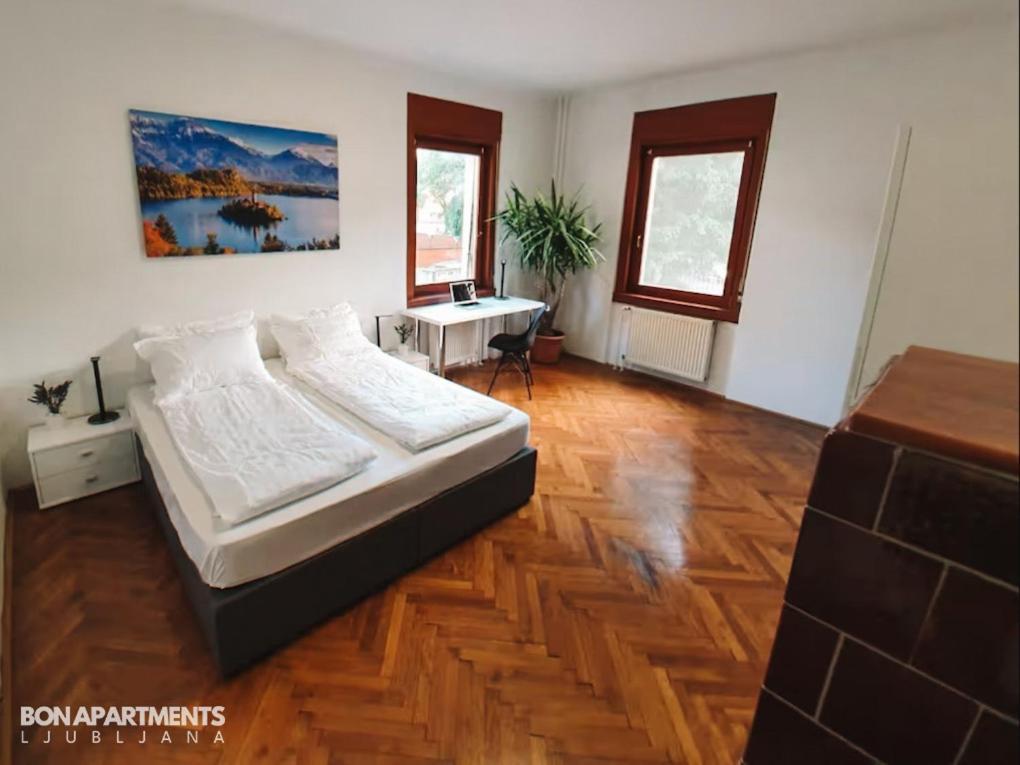 Huge Bbq Garden 2, Spacious Flat, Ac, Free Parking 2 Ljubljana Exteriör bild